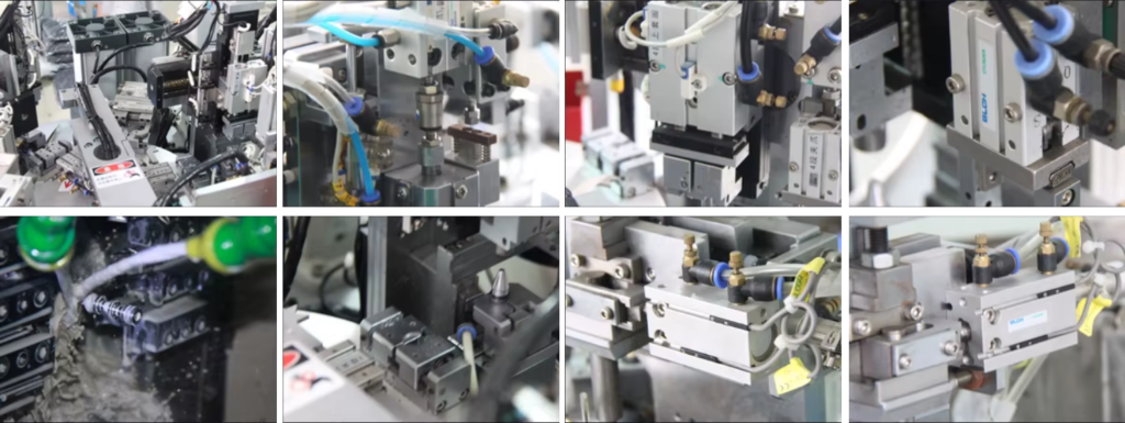 hz-applications Componentes neumáticos HZP en líneas de producción automatizadas, cilindros y válvulas para industria de litio y embalaje.